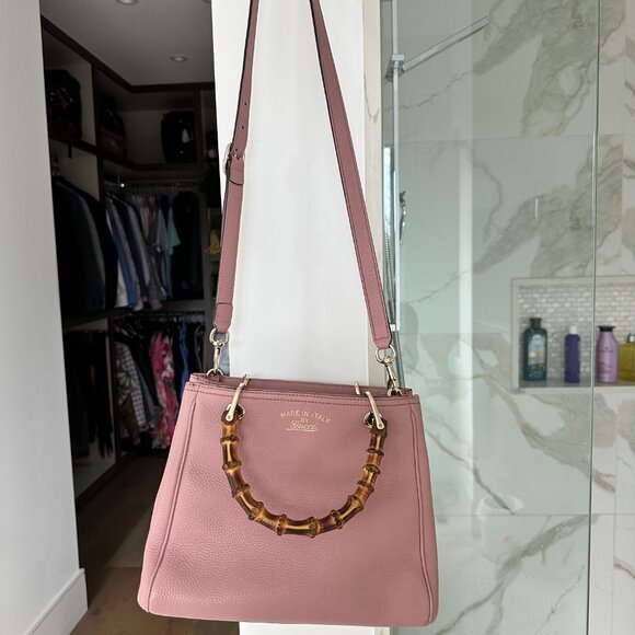 Gucci Bamboo Tote in Blush - Picture 5 of 16